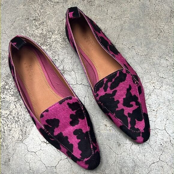 Asos pink black animal print flats - Picture 4 of 6